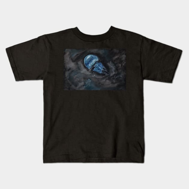 Jellyfish Kids T-Shirt by KissArt